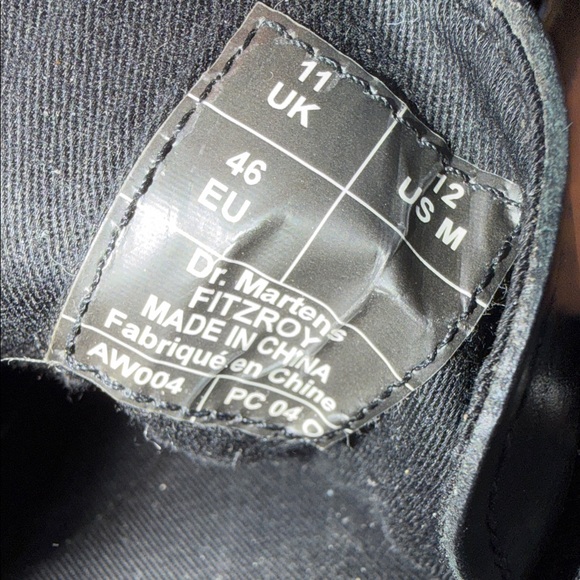 Dr. Martens Black Brogue Fitzroy Men's Boots - Picture 5 of 7